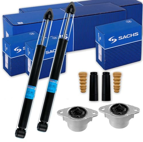 2x SACHS Stoßdämpfer Domlager + Service-Kit hinten passend für Fiesta V