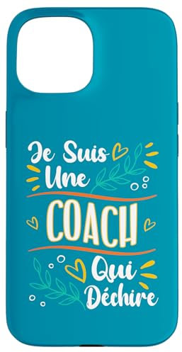 Hülle für iPhone 15 Une Coach Qui Dechire Cadeau Coach Sportif Femme