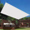 Tenda parasole 3 x 10 m, traspirante, protezione UV 95%, con occhielli e corde incluse, ideale per giardino, balcone, pergola, cortile, prato, colore: bianco