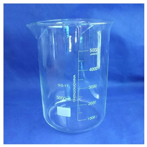 Glass Beaker 5000ml Lab Beaker 5000ml Form With Graduation And Spout 3.3 Glass