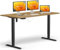 KRIEG HighDesk SMART Höhenverstellbarer Schreibtisch 140 x 80 cm I Schwarz + Eiche - Elektrischer Sitz- & Stehtisch mit Tischplatte - Stehschreibtisch Elektrisch Höhenverstellbar