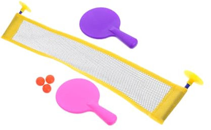 BESPORTBLE Mini-tischtennisschläger Set Mit Netz Für Tischspiele Tragbares Tischtennis-kinderspielzeug Mini-Pong-Spielzeug Für Anfänger Und Familieninteraktion