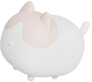 NUOBESTY Veilleuse Chat Silicone Petite Lampe Bureau Décoration Lumineuse Unique Colorée Ambiance