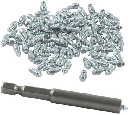 KHZen 100 Stück 12 Mm 9 Mm Schneeschraubenreifen Stollen Winter Antiskid Fallende Spikes Radreifen Für Auto Motorradfahrräder