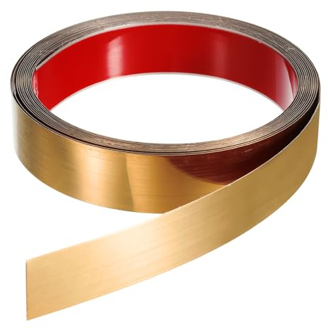 QUARKZMAN 16.4ft x 1.18 Moulure Murale Adhésive Décollable, Cadre de Moulure en Acier Inoxydable Finition Miroir pour Bordure de Mur Plafond Sol Armoire Carrelage, Rose Gold