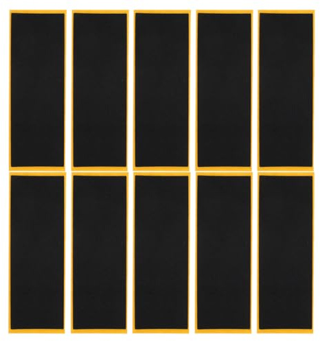 Griffband für Fingerboards 10 Stück Schaumstoff Schwarz, Rutschfest | Zubehör für Finger Skateboards, für Fingerboard und Skateboard Props, Einfache Nutzung, Starke Haftung