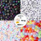 800 Pcs 4 Couleur Acrylique Alphabet Lettre A-Z Cube Perles avec 1 Coupe-Fil 1 Cordon Noir et 1 Fil De Soie pour la Fabrication de Bijoux Enfants DIY Collier Bracelet