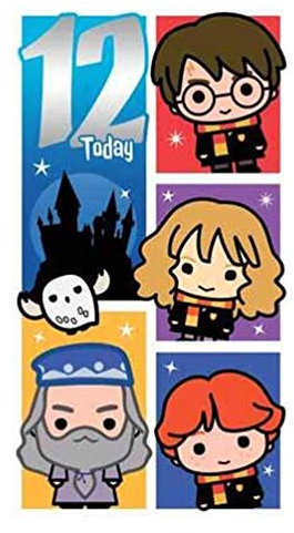 Harry Potter Geburtstagskarte zum 12. Geburtstag.