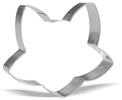 3.7 inch Fox Head Cookie Cutter - Stainless Steel