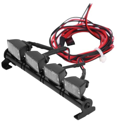 RC LED Dachleuchte, 4 LEDs Lichtleiste, Dachleuchte Zubehörteil, Traxxas Kompatibel, RC Dachleuchte für Axial scx10, RC Power Tool Accessories, Industrial Tools