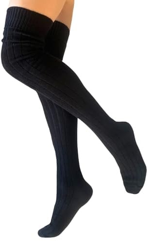 CriCri Socks Parigine Calze Donna Sopra Le Ginocchia in Morbida e Calda Lana - Gambaletto Alta Qualità Made in Italy