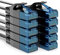 deleyCON 10x 1m CAT6 Cavo Piatto Cavo di Rete 1000 Mbit Gigabit LAN - Cat 6 RJ45 Cavo Ethernet Cavo Patch Cavo di Installazione Sottile Piatto - per Internet Interruttore Router Modem - Nero