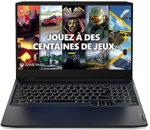 Lenovo IdeaPad Gaming 3 15IHU6 15.6'' FHD 120Hz - (Intel Core i5-11300H,RAM 16Go,512GB SSD Stockage,NVIDIA GeForce RTX 3050 Ti 4GB,Windows 11) Clavier rétroéclairé AZERTY Français - Noir