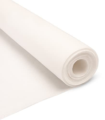 Realm Iron On/Fusible Interfacing Fabric (White, Medium Weight 75cm x 2m)