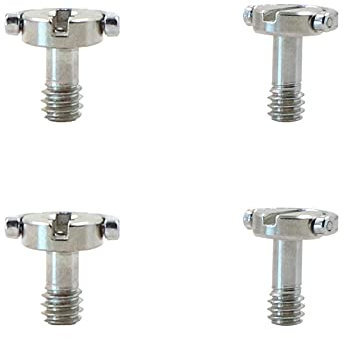 Acero Inoxidable D de Mango Anilla 1/4 Tornillo de Montaje para Cámara Trípode Monopié o Liberación Rápida (QR) Placa -4 Unidades, para Zapata rápida, cámara Tornillo etc accesorios de la cámara