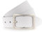 Vanzetti Damen Gürtel Leder Weiß 3,5 cm Damengürtel (110)