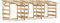 vidaXL 3X Kiefernholz Imprägniert Pergola mit Dach Unterstand Überdachung Kaminholzregal Brennholzregal Feuerholzregal Garten 100x90x100cm