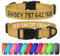 TagME Personalisierte Hundehalsband für Große Hund Mit Gestickten, Reflektierendes Nylon Hundehalsband Mit Pet Name & Telefonnummer, Khaki XL