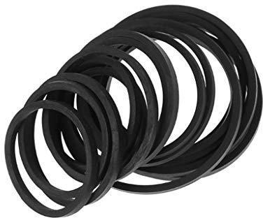 Yushu - 20 Stück 1,5 mm Blockflöten-Gummiriemen, Kassettenrekorder-Reparatur, Wartungsmischung, Kassetten-Gummi-Vierkantriemen, 25–170 mm Kassettenband-Antriebsriemen