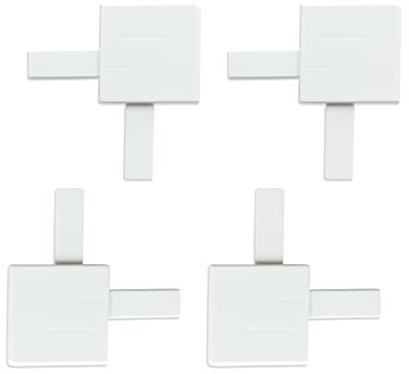 Tom'Shop® Fliegengitter Insektenschutz Eckverbinderse [Weiß]