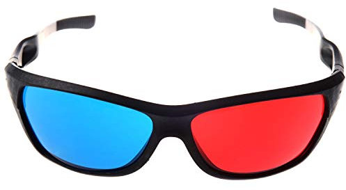 Josenidny Rot und Blau/Blaugruen Anaglyph Einfacher 3D-Brille Fuer 3D Film Spiel (Extra Upgrade-)