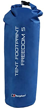 Berghaus Freedom 5 Tent Footprint with Carry Bag and Steel Pegs, Prolongs the Life of your Tent, Groundsheet Protector, Tent Accessories, Camping Equipment