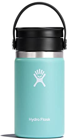 HYDRO FLASK - Travel Coffee Flask 354 ml (12 oz) - Vacuum Insulated Stainless Steel Travel Mug with Leak Proof Flex Sip Lid - BPA-Free - Wide Mouth - Dew
