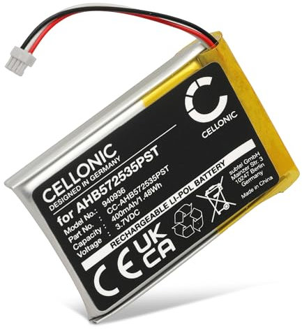 CELLONIC, Akku für Headset kompatibel mit Jabra Evolve 75 (400mAh, 3.7V) Ersatzakku AHB572535PST