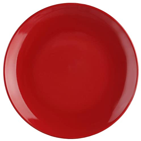 Lot De 6 Assiettes à Dessert - Colorama - D 21 Cm - Rouge