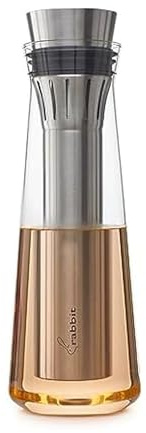 Rabbit Caraffa refrigerante in vetro, per raffreddare e arieggiare il vino, capacità 750 ml