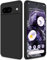 GiiYoon Hülle Kompatibel mit Google Pixel 8, Hochwertiges Liquid Silicone Case, Rundumschutz Handyhülle, Kratzfestes Weiches Mikrofaserfutter- Schwarz