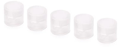 ORION LIGHTSTYLE Perni da parete e da soffitto, 5 pezzi, (Ø 19 mm), altezza 18 mm, supporto per cavi in tessuto, trasparente