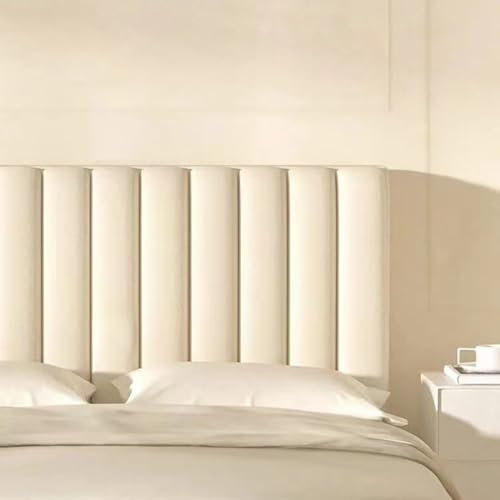 Bett Kopfteil Bezug/Überzug, Staubdichte Stretch Bett Kopfteil Abdeckung, Rückenschutz All-Inclusive Slipcover, Bettkopfteil Hussen Waschbarer All-in-One-Bezug ( Color : Beige , Size : 180cm(71inch) )
