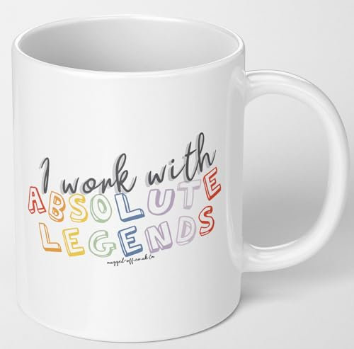 Funny New Job & Leaving Gift Mug – Absolute Legends Office Mug | Work Colleague & Secret Santa Gift