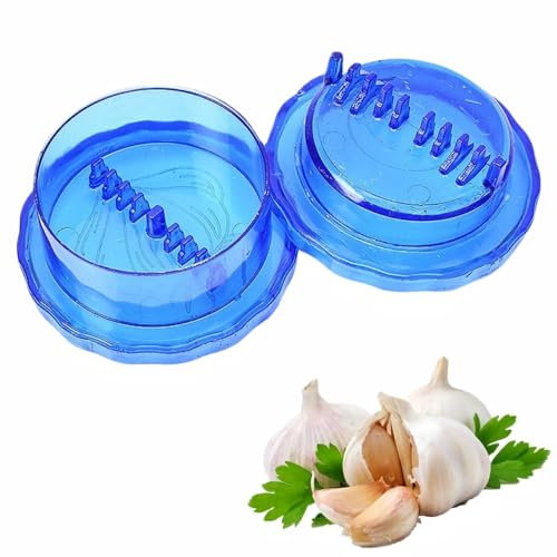 2PCS Manual Garlic Press Plastic Garlic Twist Crusher Manual Garlic Twist Chopper for Kitchen Restaurant Home Kitchen Tool