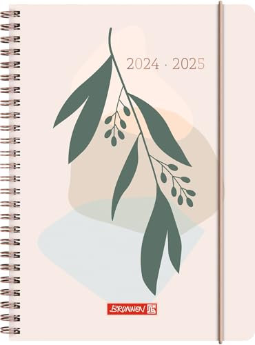 BRUNNEN Schülerkalender (2024/2025) „Mediterranean“, 2 Seiten = 1 Woche, A5, 208 Seiten, mehrfarbig