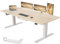 Devoko Höhenverstellbarer Schreibtisch 180 x 80 cm mit Kabelwanne, Elektrisch Höhenverstellbarer Stabiler Stehpult, Computertisch 2-Funktions-Memory, Ergonomischer Steh-Sitz Tisch (Ahorn)