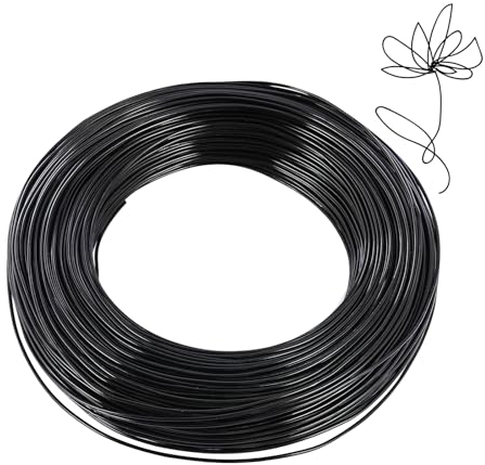 VINEST 60m x 1mm Filo di Ferro Modellabile, Flessibile Fil di Ferro Modellabile, Filo Alluminio 1mm per Creazione di Gioielli L'imballaggio L'artigianato Della Scultura