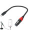 HUIIUH USB to XLR Cable, USB C to XLR Female Microphone Cable Female XLR to USB C Mic Link Converter Cable,Plug and Play Mic Adapter for USB Type C Devices Connect Microphone