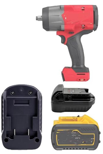 URUN for Dewalt to Milwaukee Adapter,Adapter for DeWalt 20V&60V Battery Convert to for Milwaukee M18 18V lithium ion battery Use for Milwaukee M18 18V Cordless Power Tool