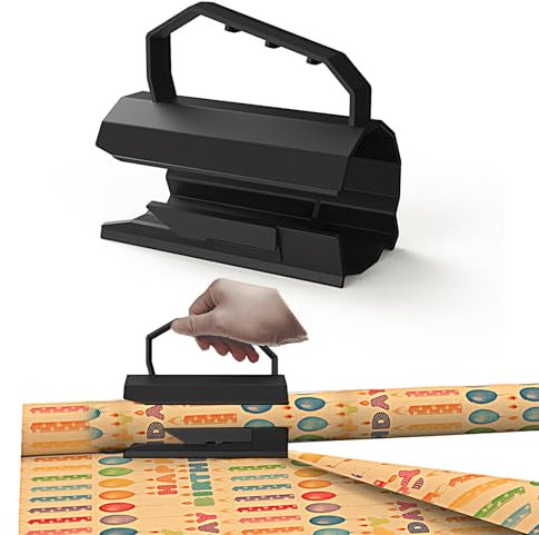 JAMSSOW Geschenkpapier Schneider, Cutter, Tragbarer Papierschneider, Weihnachten, Aufbewahrung