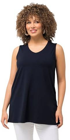Ulla Popken Damen Strick-Top Classic Marine 42+