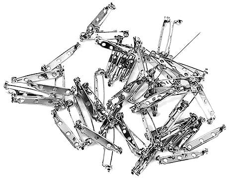 VALICLUD 32mm Edelstahl Sicherheitsnadel Catch Bar Pin Brosche Pin Für Handarbeiten Nähen Und Basteln