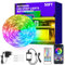 vimeepro Outdoor LED Strip Light 15 m Wasserdicht mit Remote/APP Control Musiksynchronisation RGB Outdoor Led Rope Lights Farbwechsel LED band strip für Schlafzimmer Balkon Dach Garten Treppe Parteien