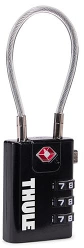 Thule Câble antivol TSA – Locks Bagages Zippers – Verrou conforme à la norme TSA pour bagages et sacs