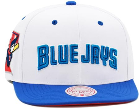 Mitchell & Ness Toronto Blue Jays Cooperstown MLB Evergreen Pro Snapback Hat Cap - Weiß, Weiss/opulenter Garten, Einheitsgr��e