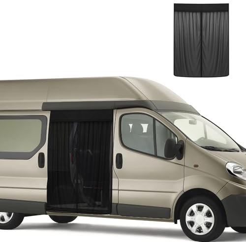 tivekeo Moustiquaire Auto Remplacement pour Renault Trafic 2014-2025 High Roof H2, Moustiquaire pour Porte Latérale de Voiture, Moustiquaire Magnétique Monocouche, Insectes Respirants