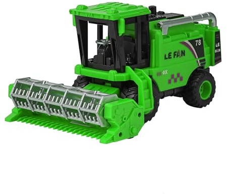 EliphonTowne Combine Harvester Toys-Simulating Wheat Cutting Scenes and Multi Joint Movable Farm Toys, Combination Harvester GREEN