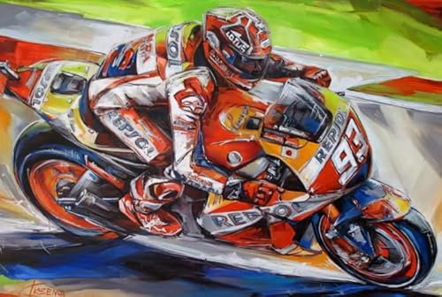 1000 Stück Puzzle，Motoss Motorcycle Racings Posters - Irregularity Puzzle - Lustiges Personalisiertes Spielzeug - Lernspiel Für Erwachsene Gifts - Pk105Zw