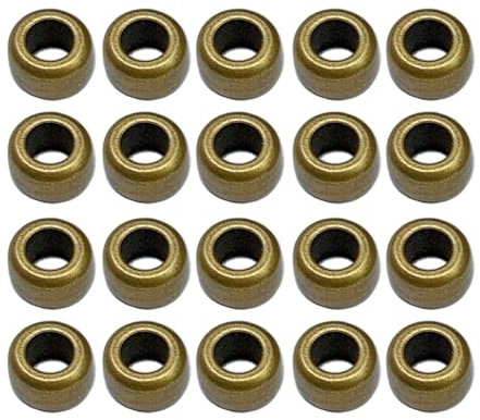 THINCAN 20 accessori in ottone paracord, eleganti ciondoli per esterni, perle in ottone, tronco isolato in perlotto per paracord